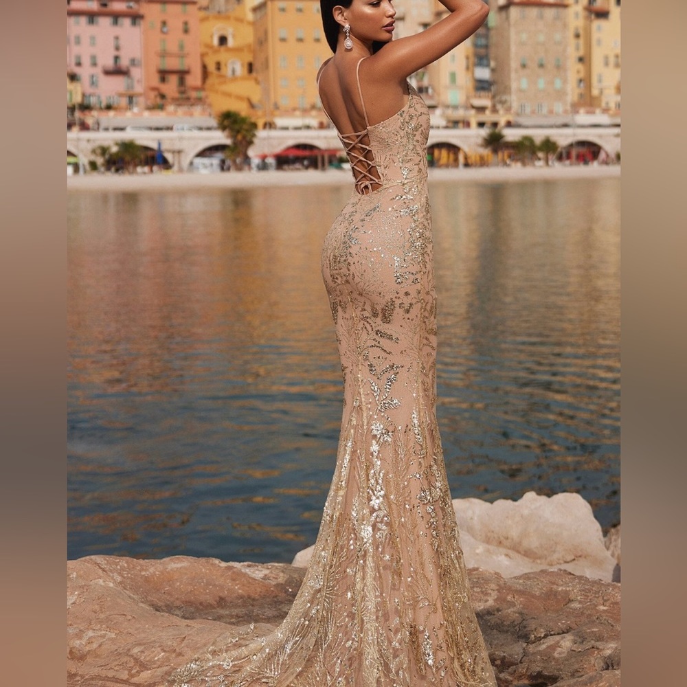 Alamour the label gold gown
